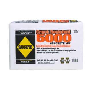 SAKRETE 80 lb. Crack Resistant Concrete Mix 65201090 