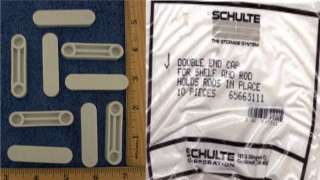 This is a factory sealed bag of Schulte Storage System Double End Cap 