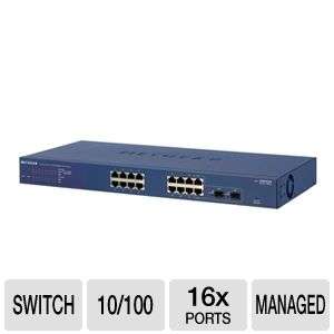 Netgear GS716T ProSafe Ethernet Smart Switch   16 ports, 2 GBIC ports 