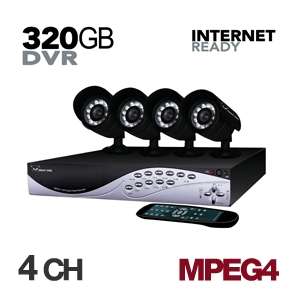 Night Owl TIGER 4320 Network DVR & 4 Cameras   320GB, 4 Channels 