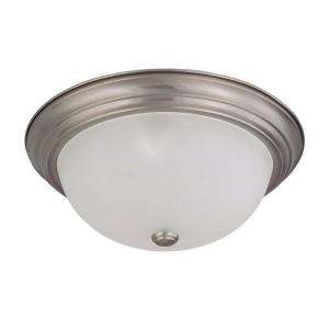    Mount Brushed Nickel Dome Light Fixture HD 3313 