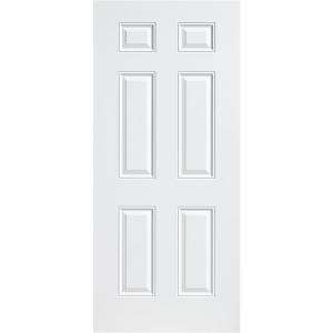   80 In. Steel White 6 Panel Slab Door (84437) from 