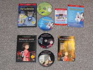 Lot of 4 Studio Ghibli DVDs Nausicaa Porco Rosso More  