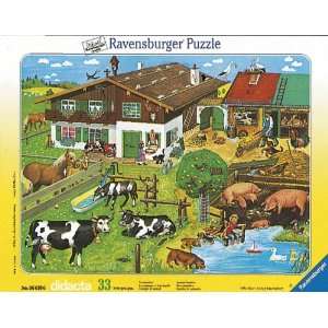 Ravensburger 06618   Tierfamilien, 33 Teile Rahmenpuzzle  