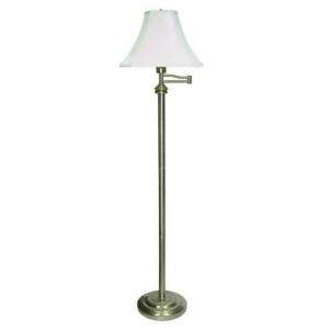 Hampton Bay 56.5 in. Swing Arm Floor Lamp F64093BSB at The Home Depot