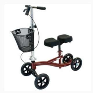 Roscoe Mobility Knee Scooter Steerable Leg Walker RED  