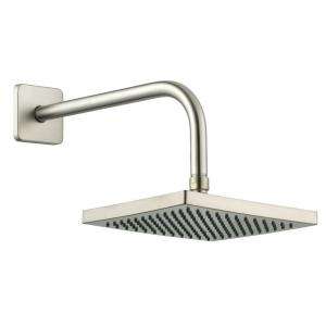 Glacier Bay 8 in. Square Showerhead with 12 in. Stainless Steel Arm 