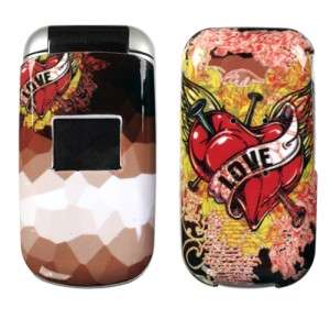 Love Tattoo Hard Case Snap on Cover LG UX 220 / 220c  