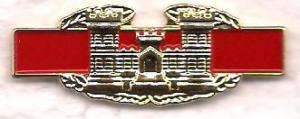 US Army Combat Engineer Badge Pin  