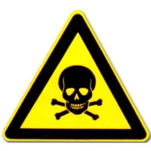 Hinweisschild Piktogramm   Warnung vor giftigen Stoffen   Schild 