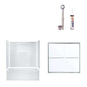 Sterling Plumbing Acclaim 60 in. x 30 in. x 72 in. Bathtub Kit with 