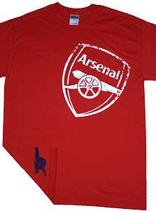 Arsenal FC Destroyed Logo T shirt Tee  