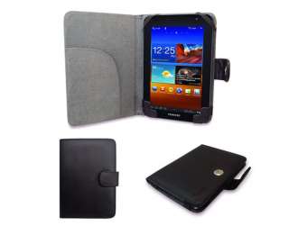   PU Leather Folio Case with File Pocket for Samsung Galaxy Tab 7.0 Plus