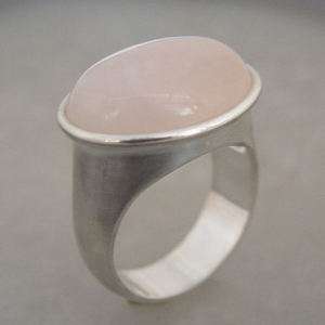 Ring Silber Rosenquarz Individuell Größe wählbar (1138)  