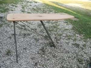 Used Wood and Metal Ironing Board good for decor  