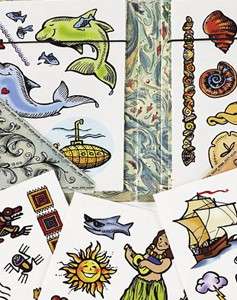 This nautical tattoo book will appeal to boys and girls equally. A 