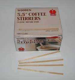 Wooden Coffee Stir Sticks Wood Coffee Stirrers 713094001562 