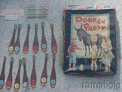Pin Tail On Donkey Party Game with Box Nell Stolp Smock Artist USA 