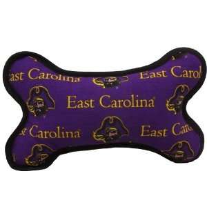    East Carolina Pirates Fabric Bone Dog Toy