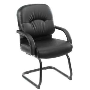   BOSS MID BACK CARESSOFT GUEST CHAIR IN BLACK   Delivered: Office