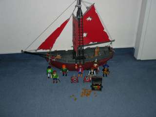 Playmobil Piratenschiff Nr. 3174 mit 7 Figuren und Zubehör gebr. in 