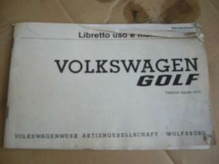 Vw Golf Libretto uso e manutenzione a Bologna    Annunci