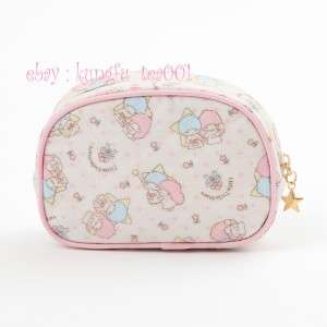 Sanrio Little Twin Stars Kiki & Lala Cosmetic Make up Bag Case  JAPAN 