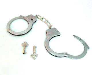 METAL TOY KIDS HANDCUFFS with keys and quick release  