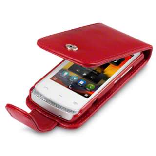 PU LEATHER FLIP CASE / COVER FOR NOKIA 700   RED  