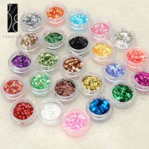 24 color Mini lentejuelas 1mm para decorar uñas y mas