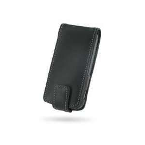   Black Leather Flip Style Case for HP iPaq 500/510/512/514 Electronics