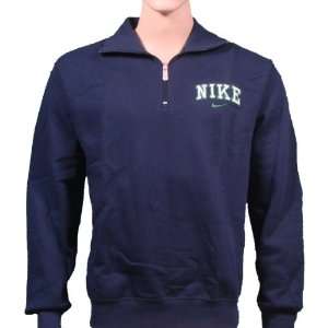  Nike Mens 1/4 Zip Long Sleeve Sweater Sweatshirt Navy Size 