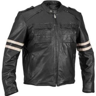   Retro Mens Vintage Leather Harley Motorcycle Jacket   Black / Size 40