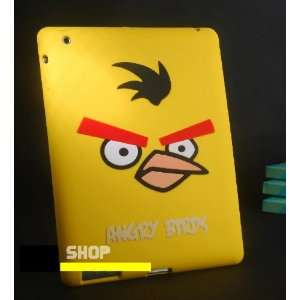  angry birds Silicon Rubber Case for apple iPad 2 (yellow 