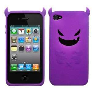 Purple Devil Demon Silicone Case / Skin / Cover for AT&T Apple iPhone 