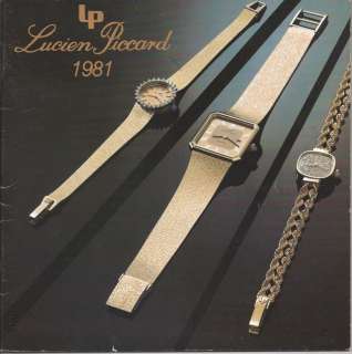 Vintage Lucien Piccard 14 & 18 Karat Gold 36 Page 1981 Catalog  