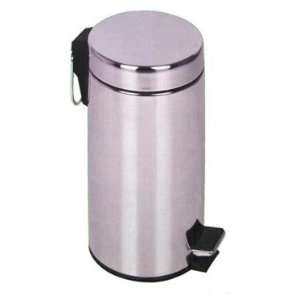  Stainless Steel Trash Can With Step   30 Liter Garbage Bin 