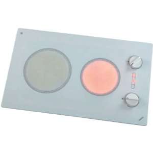   240V two burner cooktop with white ceramic glass surface Appliances