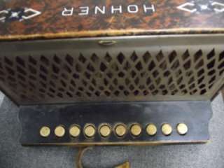 Hohner Accordion 10 Button antique!!  