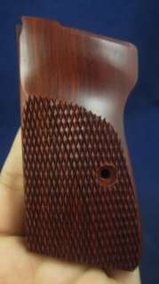 NEW WOOD CHECKERED GRIPS FOR WALTHER PPK/S.380 ACP  