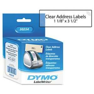 DYMO Address Labels 1 1/8 X 3 1/2 Clear 130/Box Presents Copy Clearly 