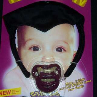 Lil Billy Bob Vampire Headband Fang Pacifier Fake Teeth Dracula 