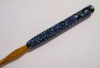   one of a kindPolymer Clay Covered aluminum Crochet hook, size 5 mm