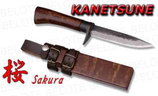 Kanetsune Seki SAKURA Damascus Knife + Sheath KB 201  
