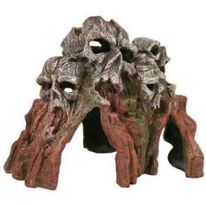 Resin Ornament   Skull Mountain Med Brown (Catalog Category: Aquarium 