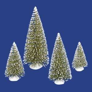   Green Artificial Mini Village Christmas Trees   Unlit: Everything Else