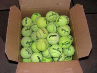 100 Used Tennis Balls   Penn, WIlson, Dunlop, etc.  