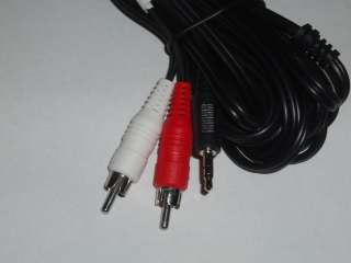 12Ft 3.5mm Mini Plug to 2 RCA Male Stereo Audio Cable  