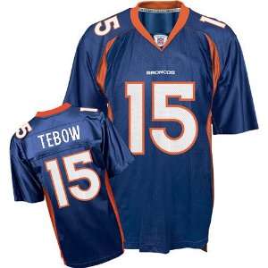  NFL Jerseys Denver Broncos #15 Tebow Blue Authentic Football Jersey 