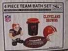 NFL Cleveland Browns 4 Piece Team Bath Set